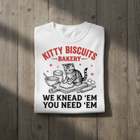 Load image into Gallery viewer, Kitty Biscuits T-Shirt - Adorable Kitten - We Knead Em You Need Em